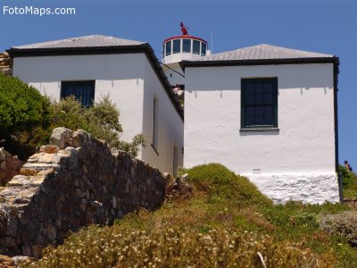 historic visitors cottages at the Cape Point lighthouse